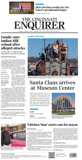 Cover of The Cincinnati Enquirer