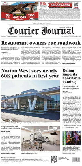 Cover of The Courier-Journal (Louisville)