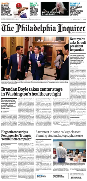 Cover of The Philadelphia Inquirer