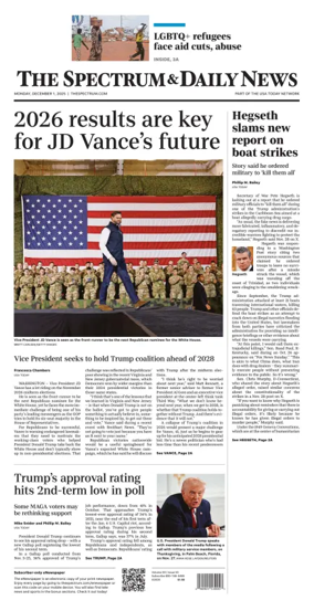 Cover of The Spectrum & Daily News