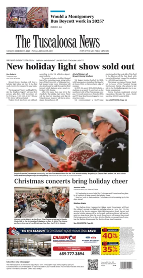 Cover of The Tuscaloosa News