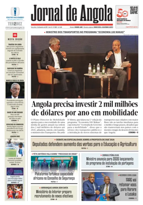 Cover of Jornal de Angola