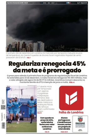 Cover of Folha de Londrina