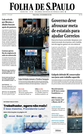 Cover of Folha De S.Paulo