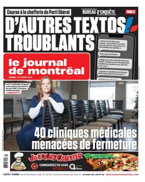 Cover of Le Journal de Montreal