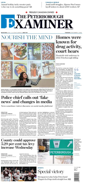 Cover of The Peterborough Examiner