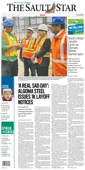 Cover of The Sault Star