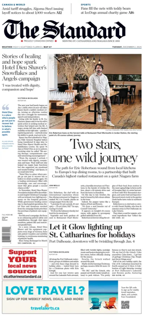 Cover of The Standard (St. Catharines)