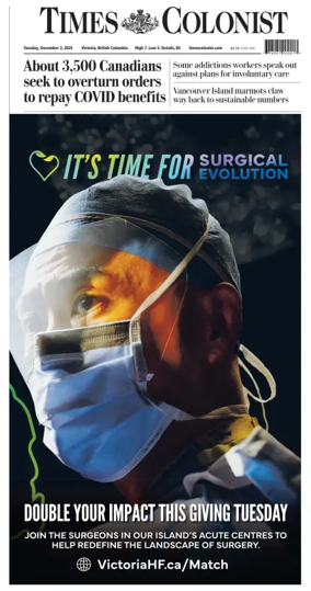 Cover of Times Colonist