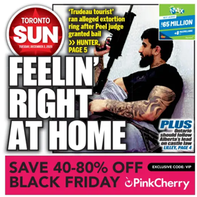 Cover of Toronto Sun