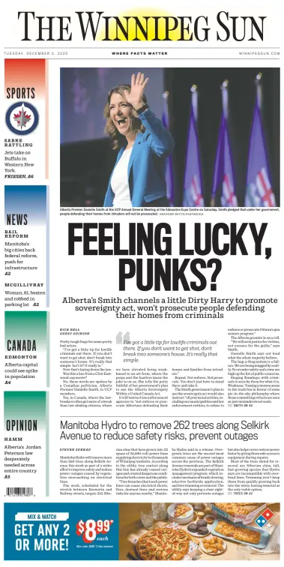 Cover of Winnipeg Sun