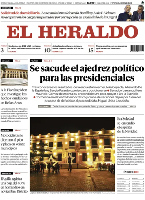 Cover of El Heraldo (Colombia)