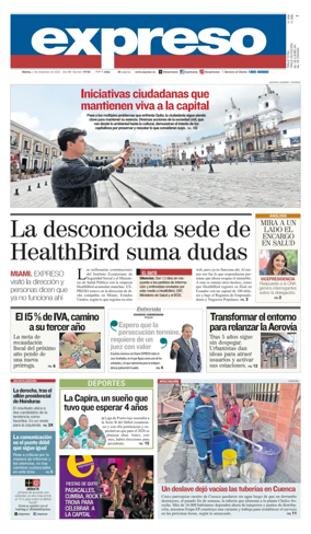 Cover of Diario Expreso
