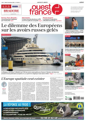 Cover of Ouest France (Auray)