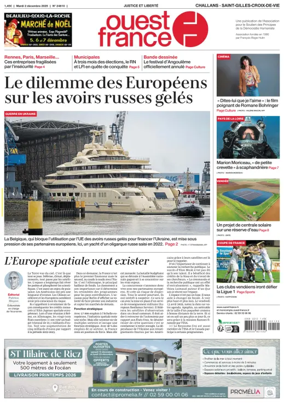 Cover of Ouest France (Challans / Saint-Gilles-Croix-de-Vie)
