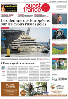 Cover of Ouest France (Les Herbiers / Montaigu)