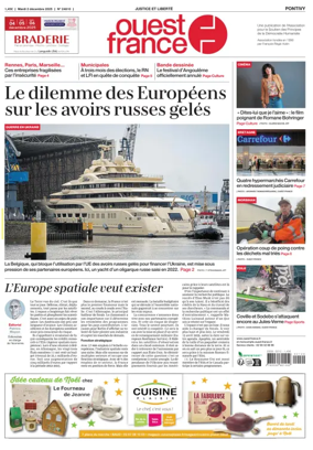Cover of Ouest France (Pontivy)
