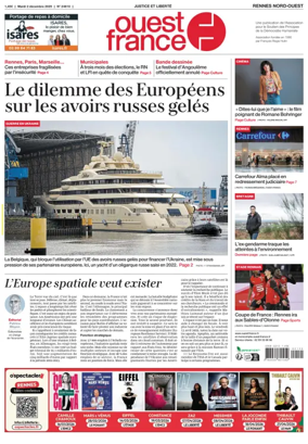 Cover of Ouest France (Rennes Nord)