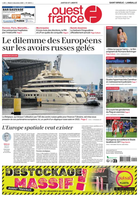 Cover of Ouest France (Saint-Brieuc)
