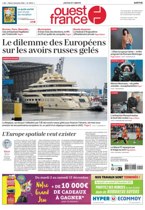 Cover of Ouest France (Sarthe)