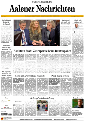 Cover of Aalener Nachrichten