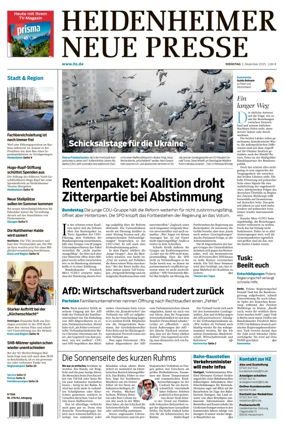 Cover of Heidenheimer Neue Presse