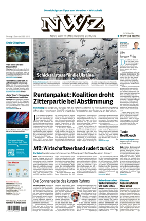 Cover of NWZ  (Göppinger Kreisnachrichten)
