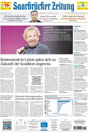 Cover of Saarbruecker Zeitung