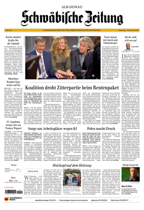 Cover of Schwaebische Zeitung (Alb-Donau)