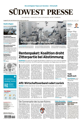Cover of Südwest Presse (Ulm)