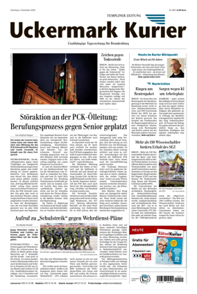 Cover of Templiner Zeitung