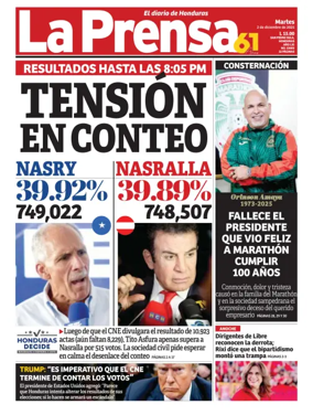 Cover of Diario La Prensa