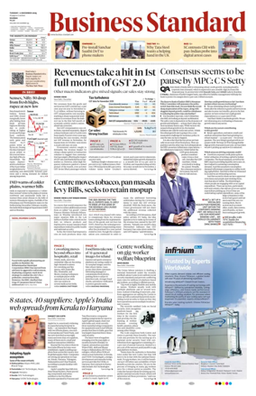Cover of Business Standard