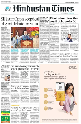 Cover of Hindustan Times ST (Mumbai)