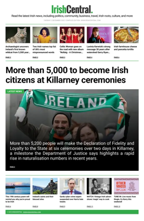 Cover of Irish Central