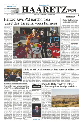 Cover of Haaretz english edition