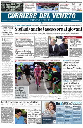 Cover of Corriere del Veneto (Treviso e Belluno)