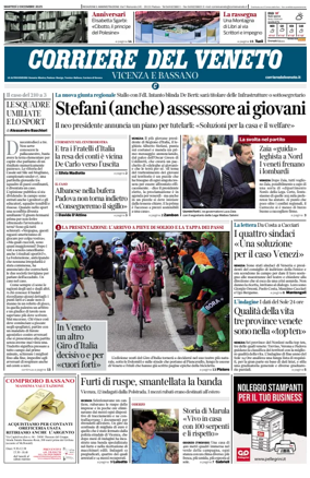 Cover of Corriere del Veneto (Vicenza e Bassano)