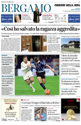 Cover of Corriere della Sera (Bergamo)