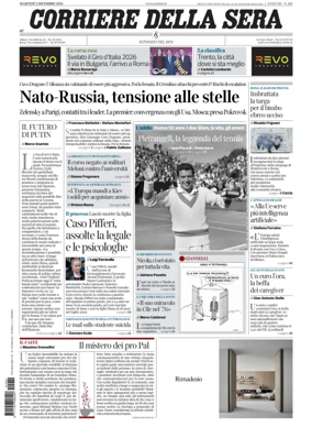 Cover of Corriere della Sera 