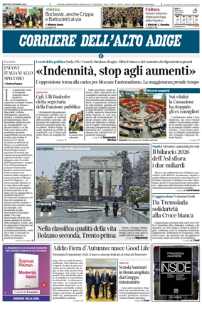 Cover of Corriere dell'Alto Adige