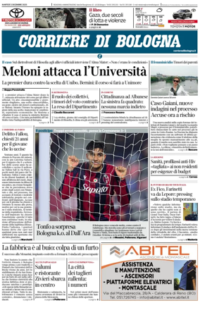 Cover of Corriere di Bologna