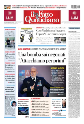 Cover of Il Fatto Quotidiano