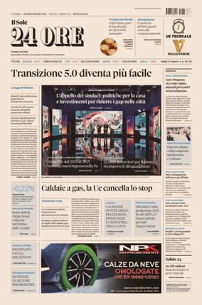 Cover of Il Sole 24 Ore