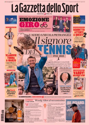 Cover of La Gazzetta dello Sport 