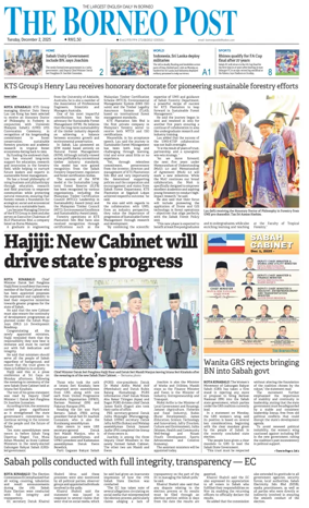 Cover of The Borneo Post (Sabah)