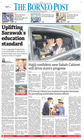 Cover of The Borneo Post