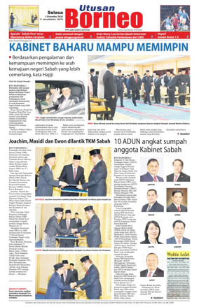 Cover of Utusan Borneo (Sabah)