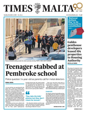 Cover of Times of Malta