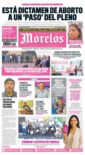 Cover of Diario de Morelos